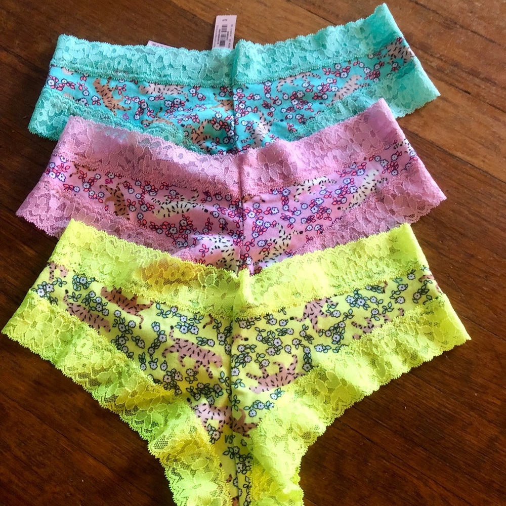 3 NWT Victoria’s Secret “Cheeky” Panties - Picture 1 of 4